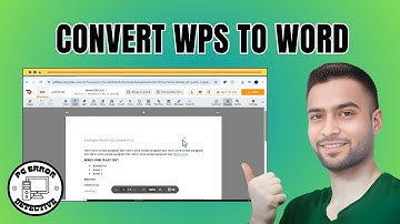 How to Convert WPS PDF to Word in Laptop - Quick Tutorial