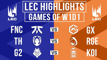 LEC Highlights ALL GAMES Highlights Week 1 Day 1 | LEC 2025 Spring Split
