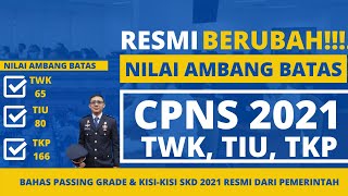 Resmi! Passing Grade & Kisi-Kisi SKD CPNS 2021