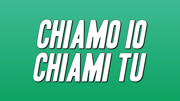 Gaia - CHIAMO IO CHIAMI TU (Lyrics)