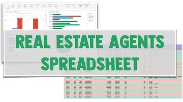 Real Estate Tracking Agent Performance and Sales Template for Google Sheets (Excel)
