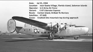 Top Ten Deadliest Crashes of The B-24 Liberator