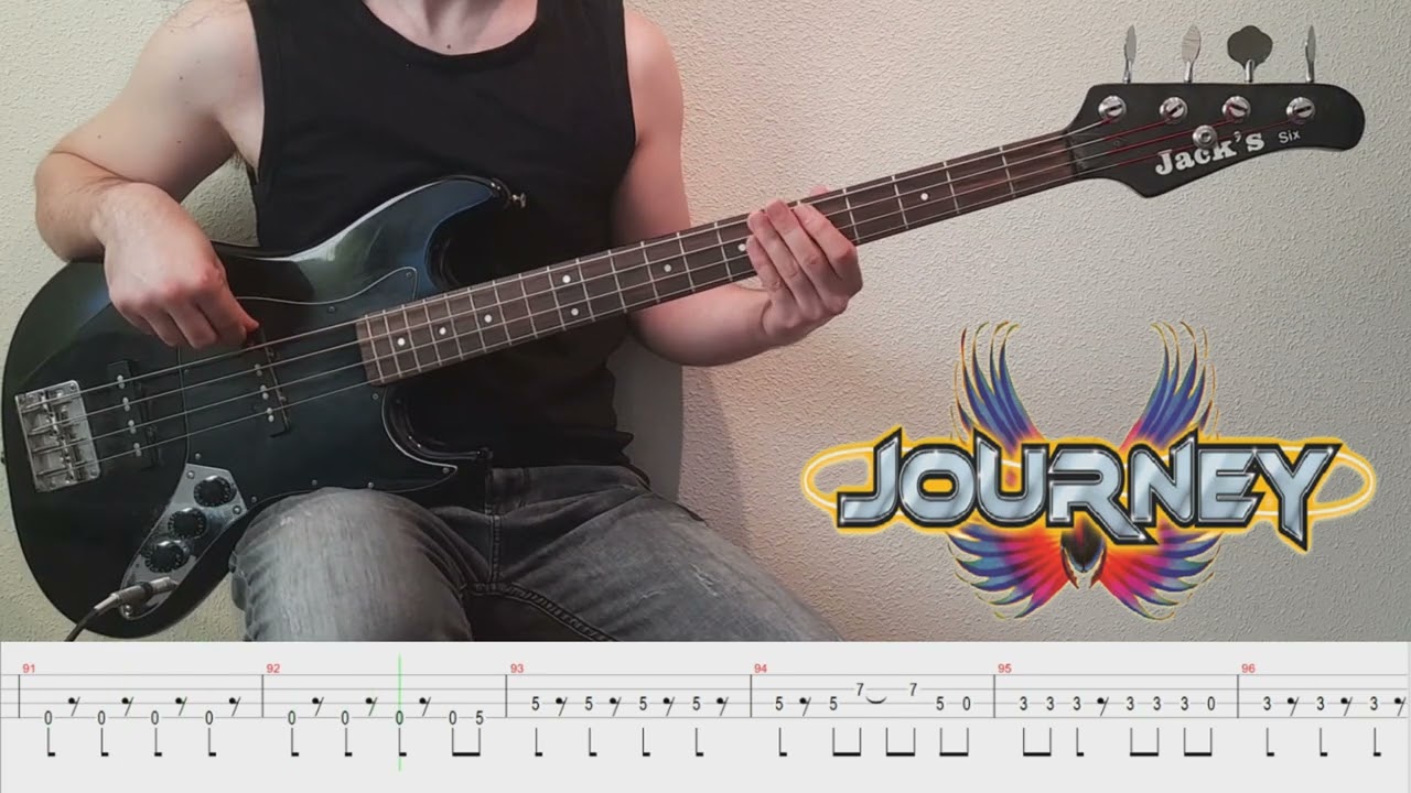 journey separate ways bass tab