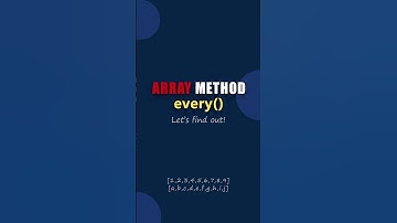 Unlocking power of array method every(): Achieve efficiency in your code! #angular #javascript