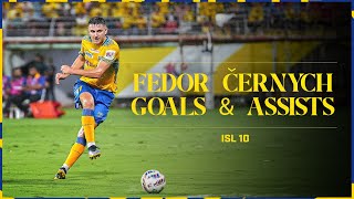Fedor Černych | GOALS & ASSISTS | ISL 10 | Kerala Blasters | KBFC