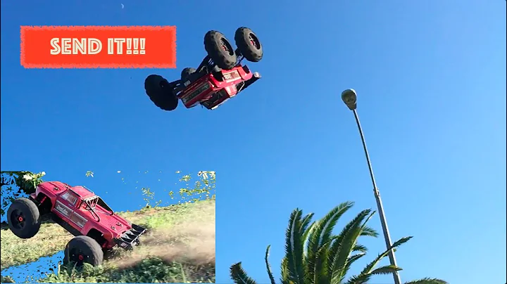 Arrma Outcast 8s ripping beast stunt bash!!!