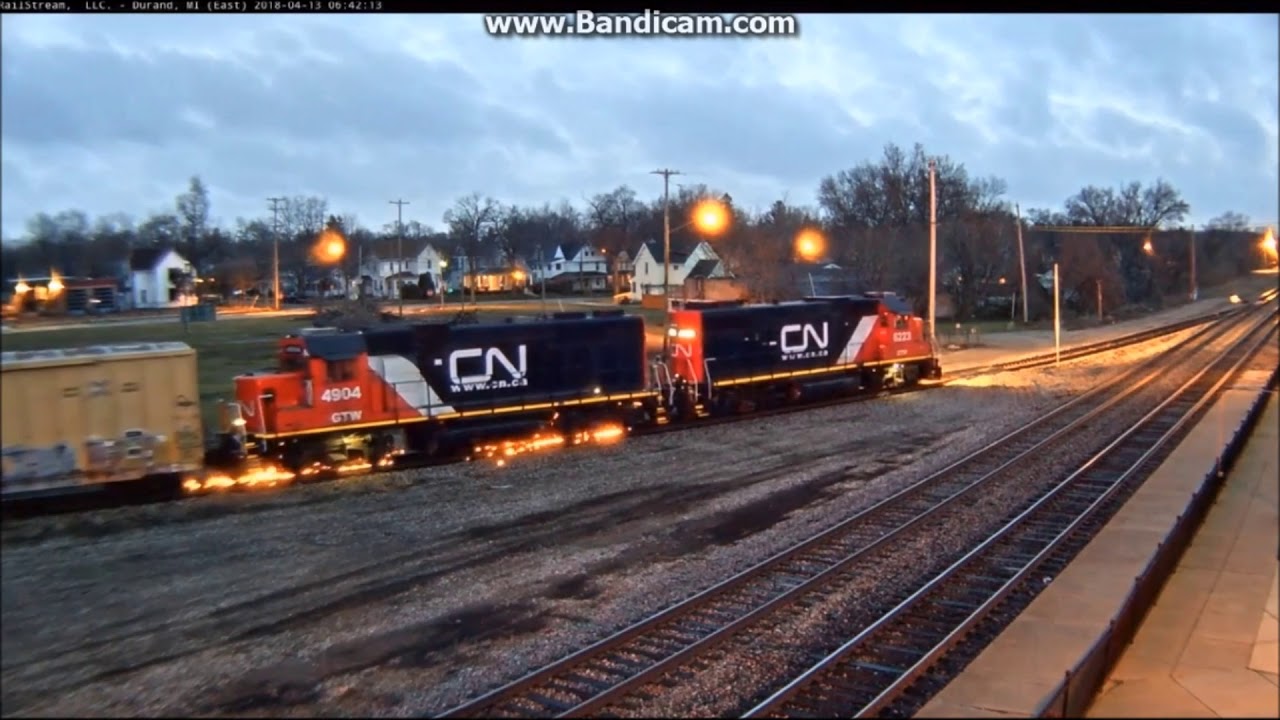 Major Wheelslip In Durand With Lots Of Sparks!