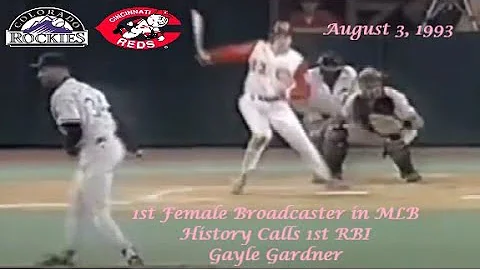 Gayle Gardner - 1st Female Broadcaster in MLB Hist...