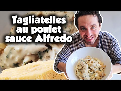 Vidéo: Pâtes Au Poulet Et Sauce Alfredo