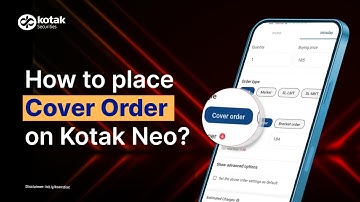 How to Place a Cover Order on Kotak Neo? | Step-by-Step Guide | Kotak Securities