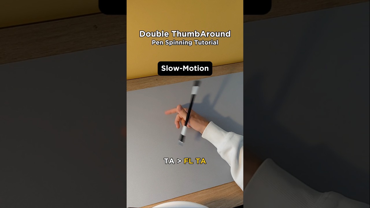 DOUBLE THUMB AROUND Pen Spinning Tutorial