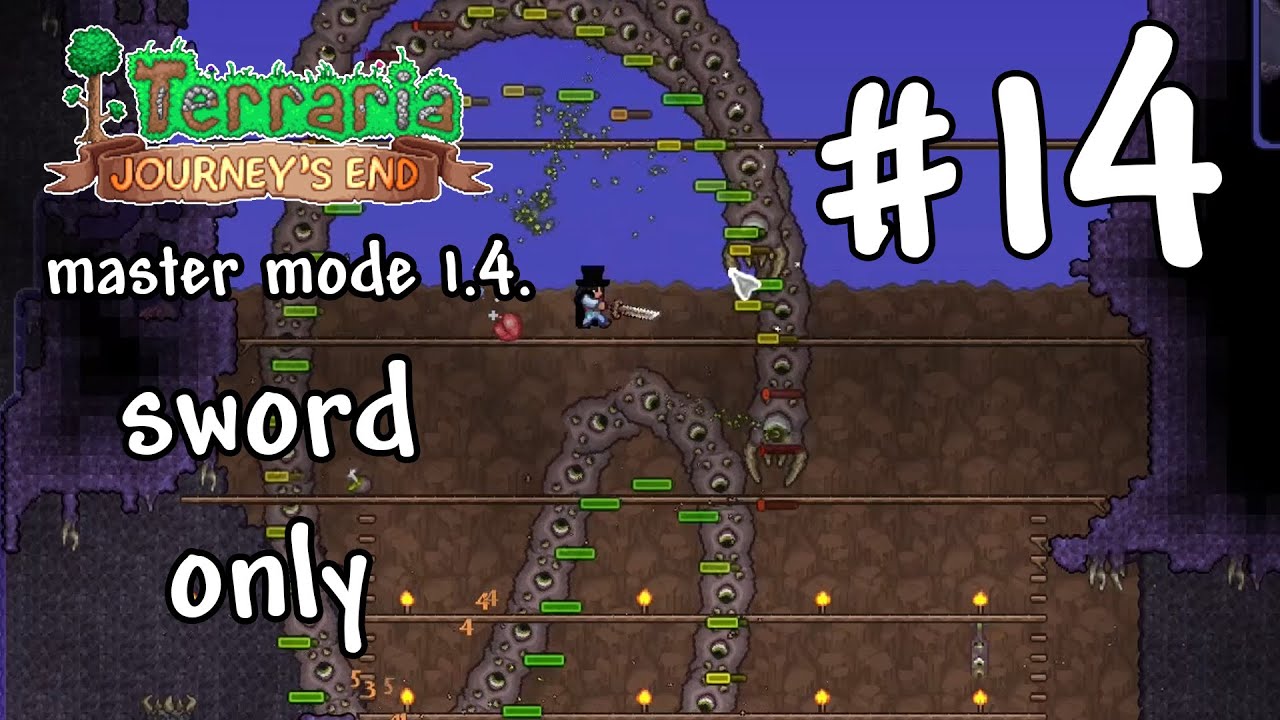 ลองทะเลาะกับบอสหนอนหน่อย Terraria master mode sword only ep.14 - YouTube
