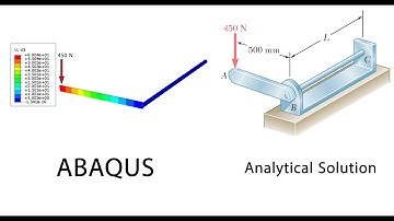 Calculation of vertical deflection using Abaqus software and Analytical Solution