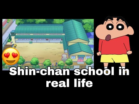 Shin-chan School in real life?!! on google Earth?