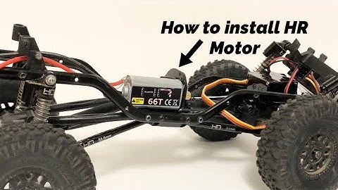 How to install Axial Scx24 Hot Racing Upgrade motor without a new mounting plate