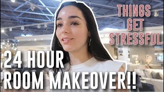 24 hour room makeover...things get stressful!