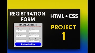 “HTML CSS Registration Form Design | Beginner Web Development Project” #html #htmlcss #css #video