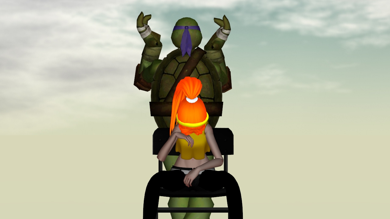 [MMD TMNT2012] Unravel~Donnie and April