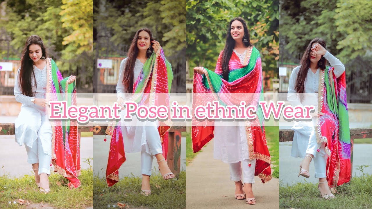 Banarasi duppata salwar suit | Indian designer outfits, Photography poses  women, Stylish photo pose