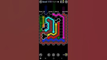 How To Solve Flow Free Hexes Scattered Pack Level 119 11x11 Board Walk Through Solution Walkthrough