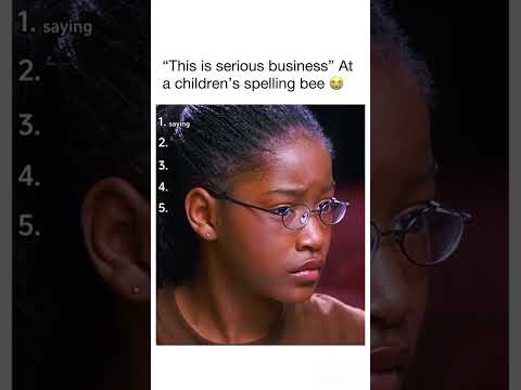 هذا أمر خطير في مسابقة تهجئة للأطفال