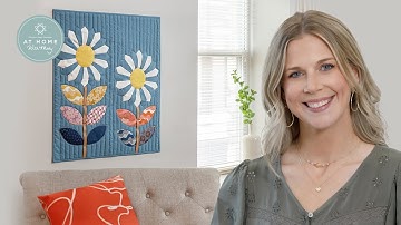 How to Make a Daisy Days Wall Hanging - Free Quilt Tutorial