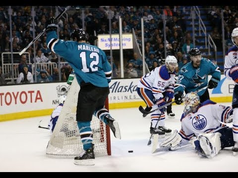 Patrick Marleau Last Goal In Sharks Uniform @ Oilers. Game 6 (22.04.2017) - Full Sequence