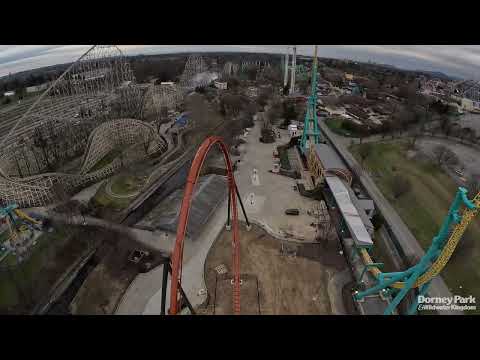 First FRONT ROW POV: Iron Menace Roller Coaster