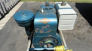 Antique 1958 Winco Generator Briggs model 23A start and run part 2