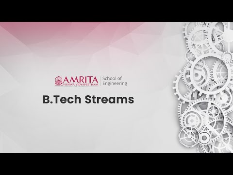 Amrita Vishwa Vidyapeetham |  B.Tech Streams