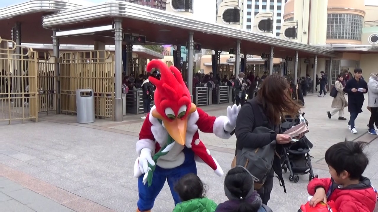 Usj Woody Woodpecker Greeting 1 9 Youtube