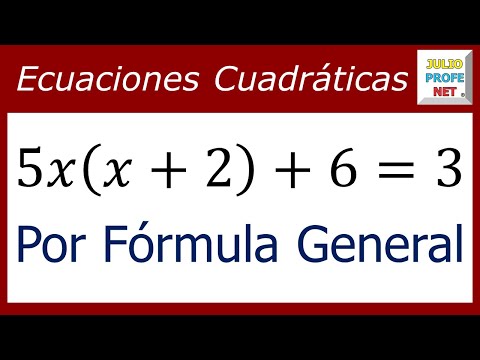 Solución de una ecuación cuadrática - Solving a quadratic equation