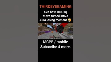 how to lose AURA badly in Mcpe 🤣 (part 2).#1v1#minecraft #mincraftpvp #gaming#minecraftpe #bedrock