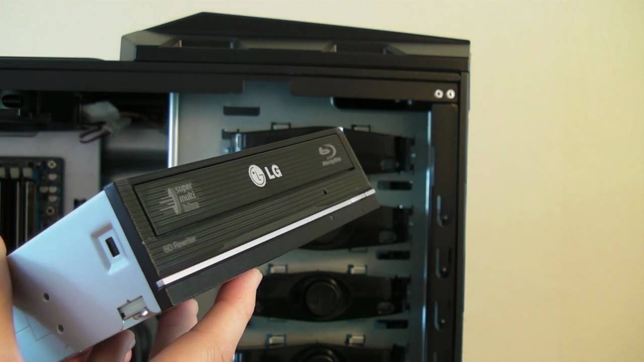 Pc Build Series Video 6 Installing Lg Bluray Drive Samsung Sata Hard Drives Youtube