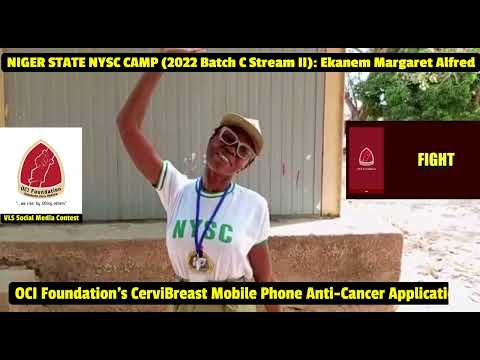 VLS 3 NIGER: Ekanem Margaret Alfred, NYSC Corps Member 2022 Batch C Stream II on the CerviBreast App