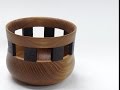 Bowl with separated wenge ring