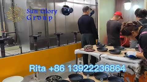 Sun Glory forging cookware die casting cookware non-stick coating line#coating #cookware