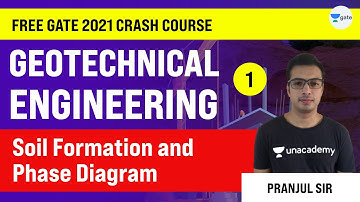Soil Formation and Phase Diagram | Lec 1 | Crash Course | Geotechnical Engineering | GATE CE Exam