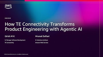 AWS re:Invent 2025 - How TE Connectivity Transforms Product Engineering with Agentic AI (IND369)