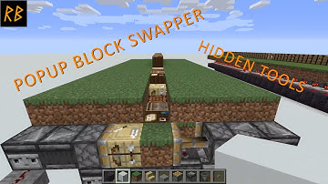 Popup Block Swapper / Hidden Tools - Tileable | Expandable (Minecraft Redstone Build)