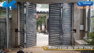 🔴 Cách làm cổng sắt hộp, 4 cánh đẹp tự động - Lắp motor cánh tay đòn Malaysia tại Bình Dương