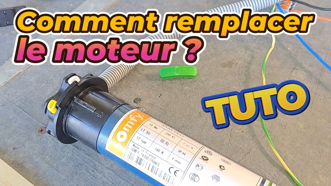 Réparer volet roulant en panne. Diagnostiquer le problème, condensateur ou moteur à remplacer ? DIY
