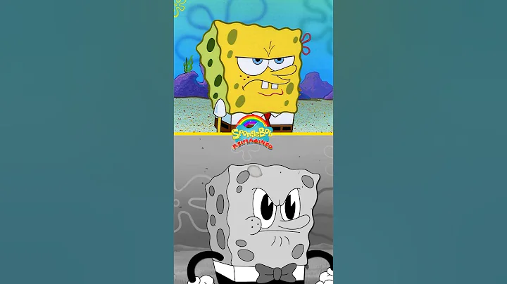 SpongeBob goes black & white ⚫️⚪️ | #shorts