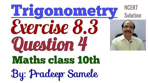 NCERT Class 10th Maths, Exercise 8.3 Question 4, Trigonometry # if tan A = cot B prove that A+B=90°#