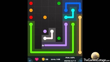 Flow Game Level - 408 [8x8] Mania Connect the Dots