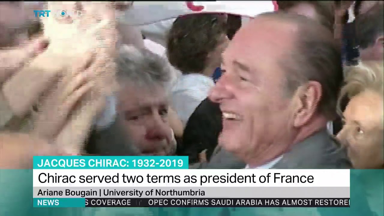 Jacques Chirac: 1932-2019. Ariane Bougain, University of Northumbria newspaper mockup