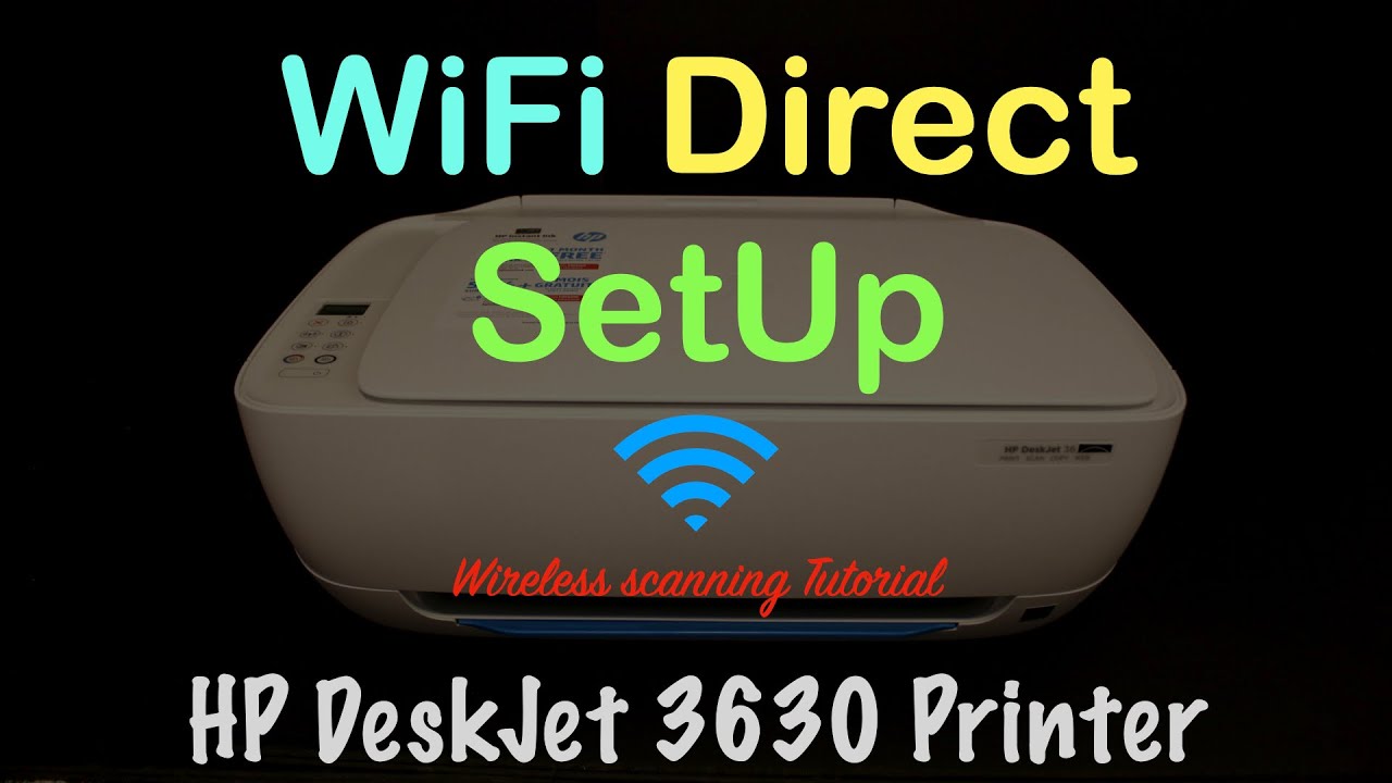 Tareas del hogar Nabo Maletín HP DeskJet 3630 WiFi Direct SetUp, Wireless Scanning review !! - YouTube