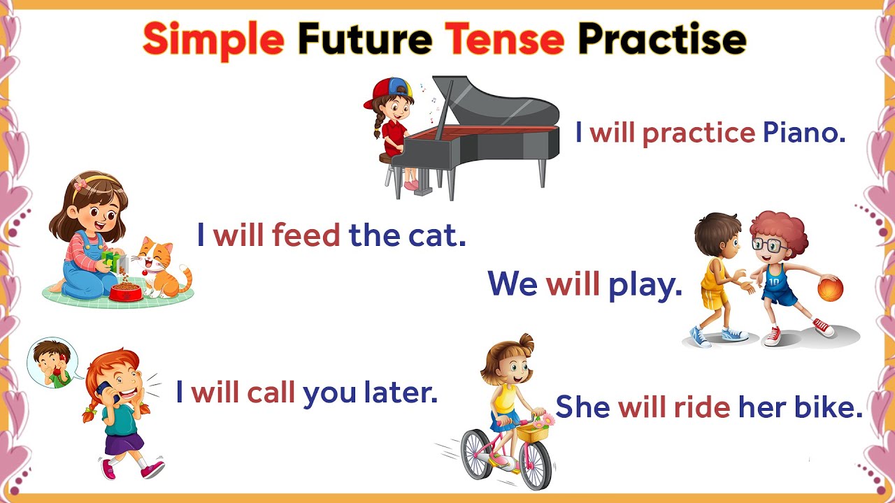 Simple Future Tense Sentences Practice | Beginner Learning English # ...