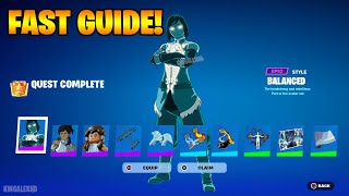 How To COMPLETE ALL KORRA QUEST PACK CHALLENGES in Fortnite! (Free Rewards Quests)