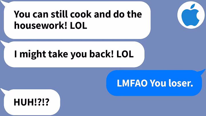 【Apple】Ex Still Demands Housework: "Might Take You Back"... Reality Hits Him Like a Brick!